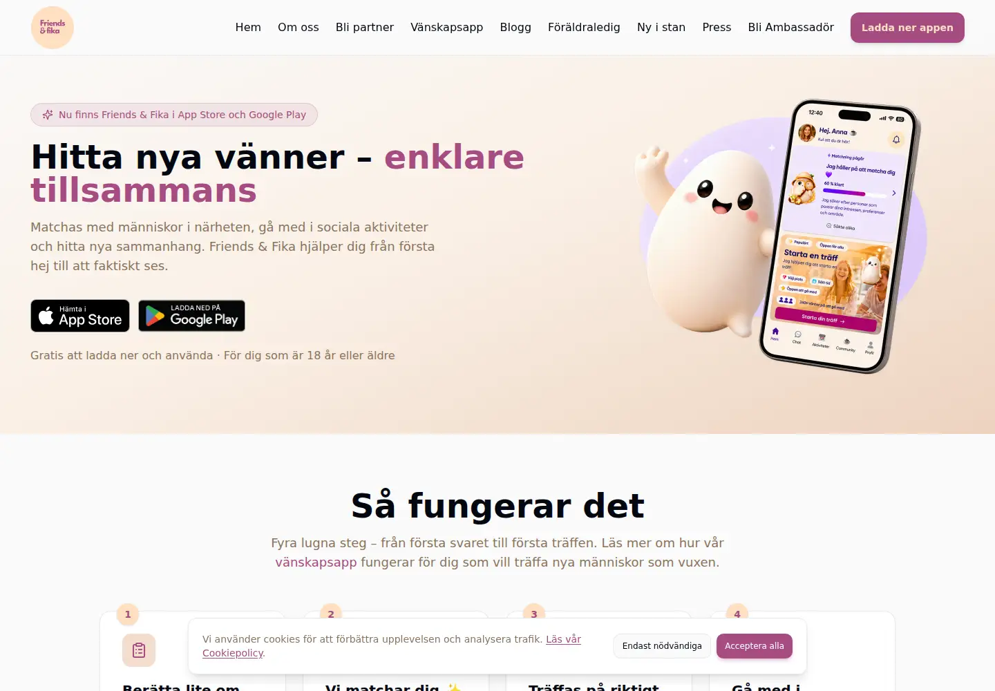Captured homepage of friendsofika.se in the current scan