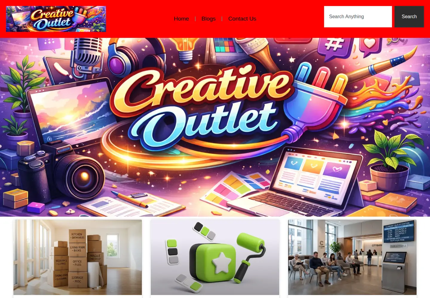 Screenshot of creativeoutlet.site