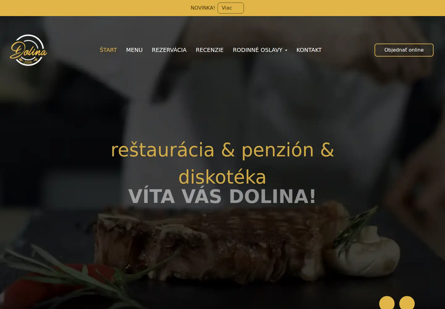 Screenshot of dolinabj.sk