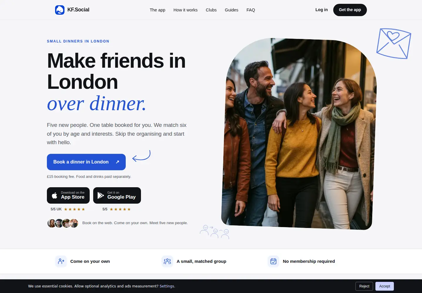 Screenshot of kf.social