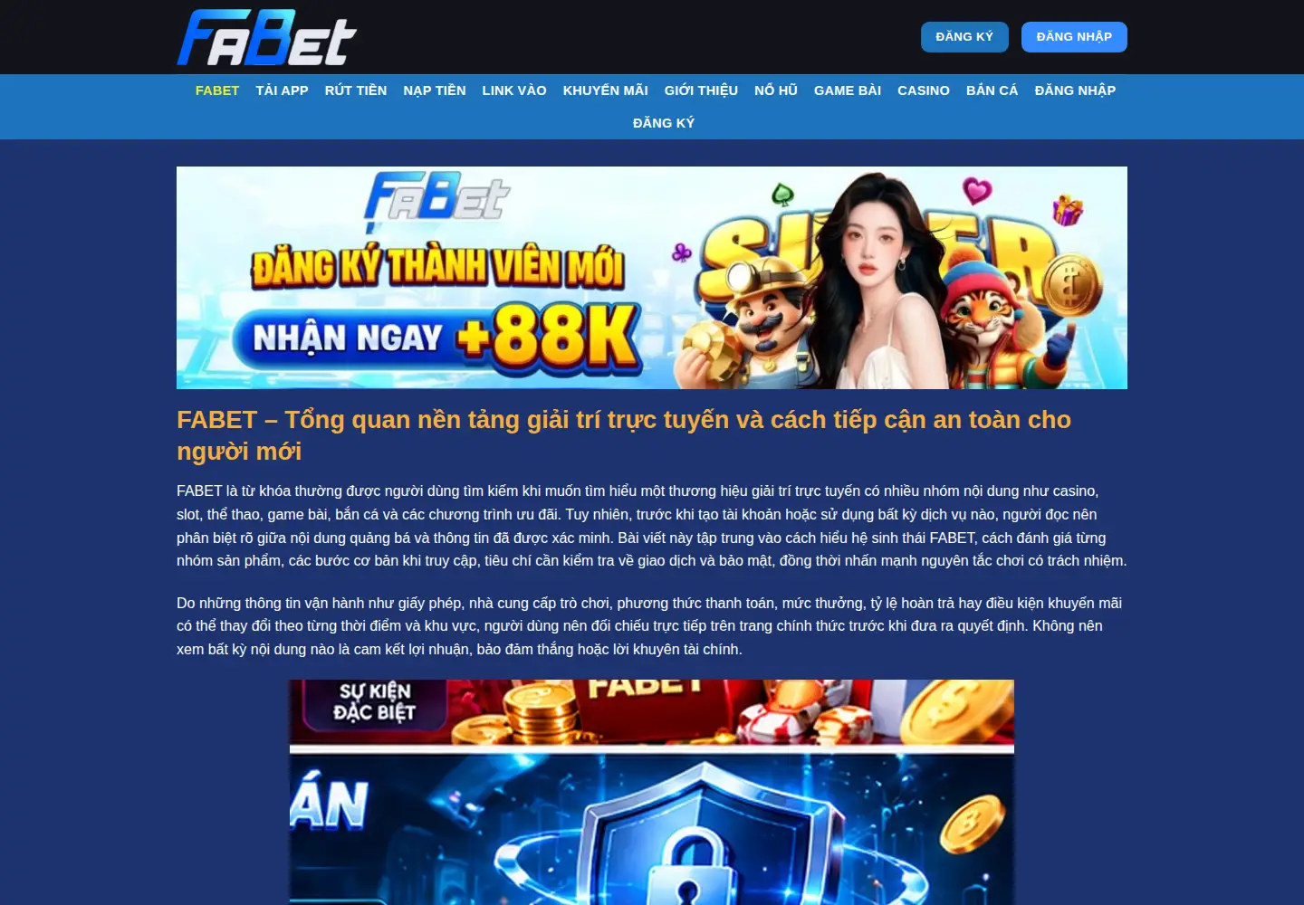 Captured homepage of fabet.soy in the current scan