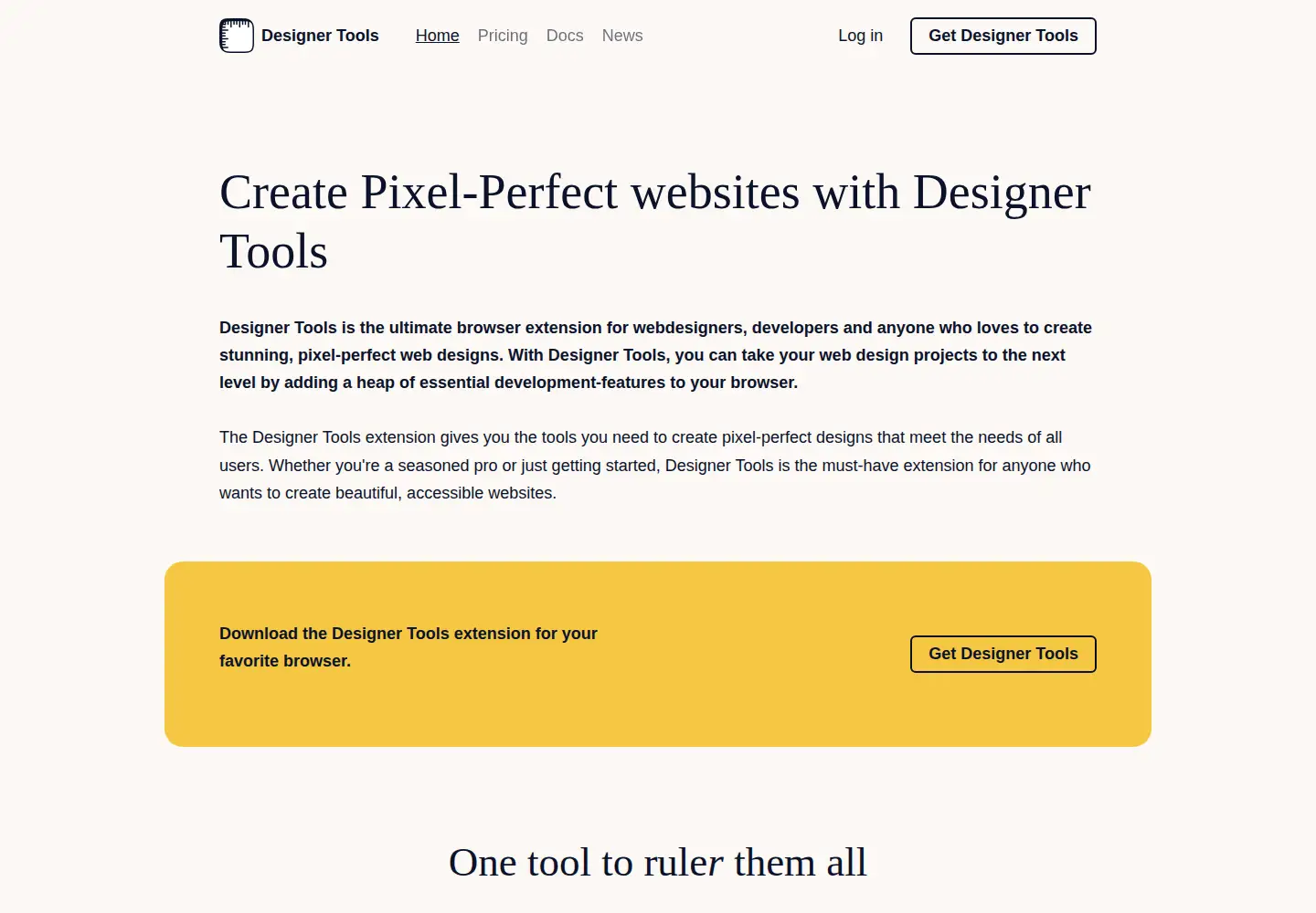 Screenshot of designer.tools
