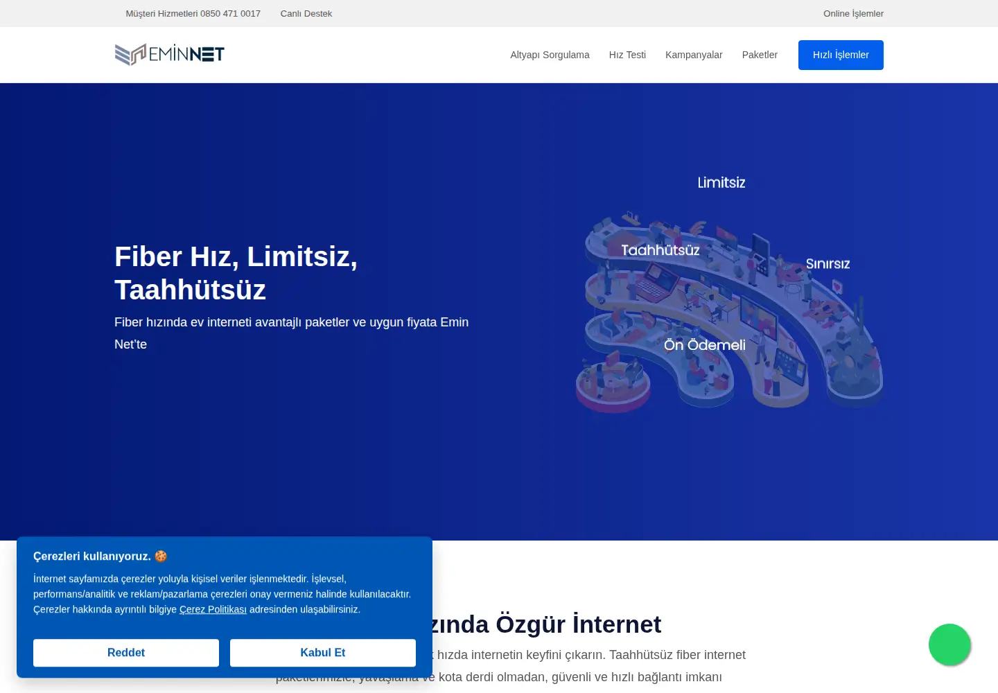 Screenshot of eminnet.com.tr