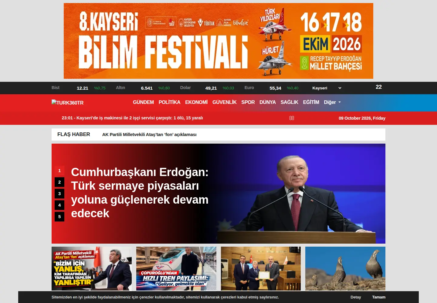 Screenshot of turk360.tr