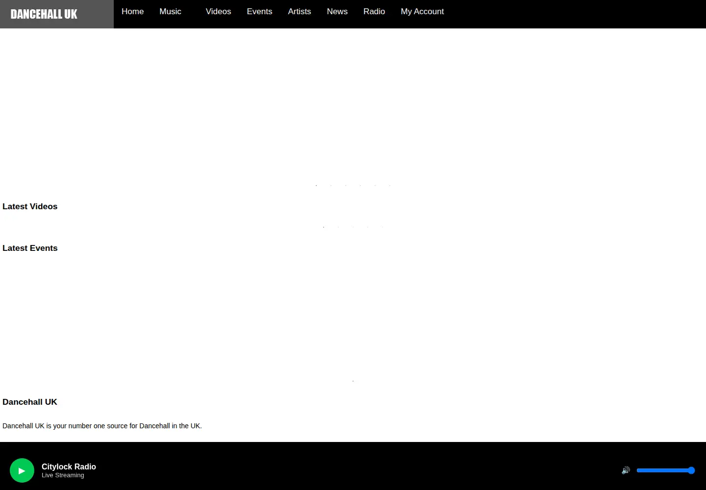 Screenshot of dancehall.co.uk
