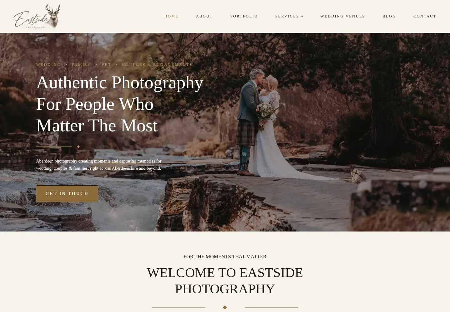 Screenshot of eastsidephotography.co.uk