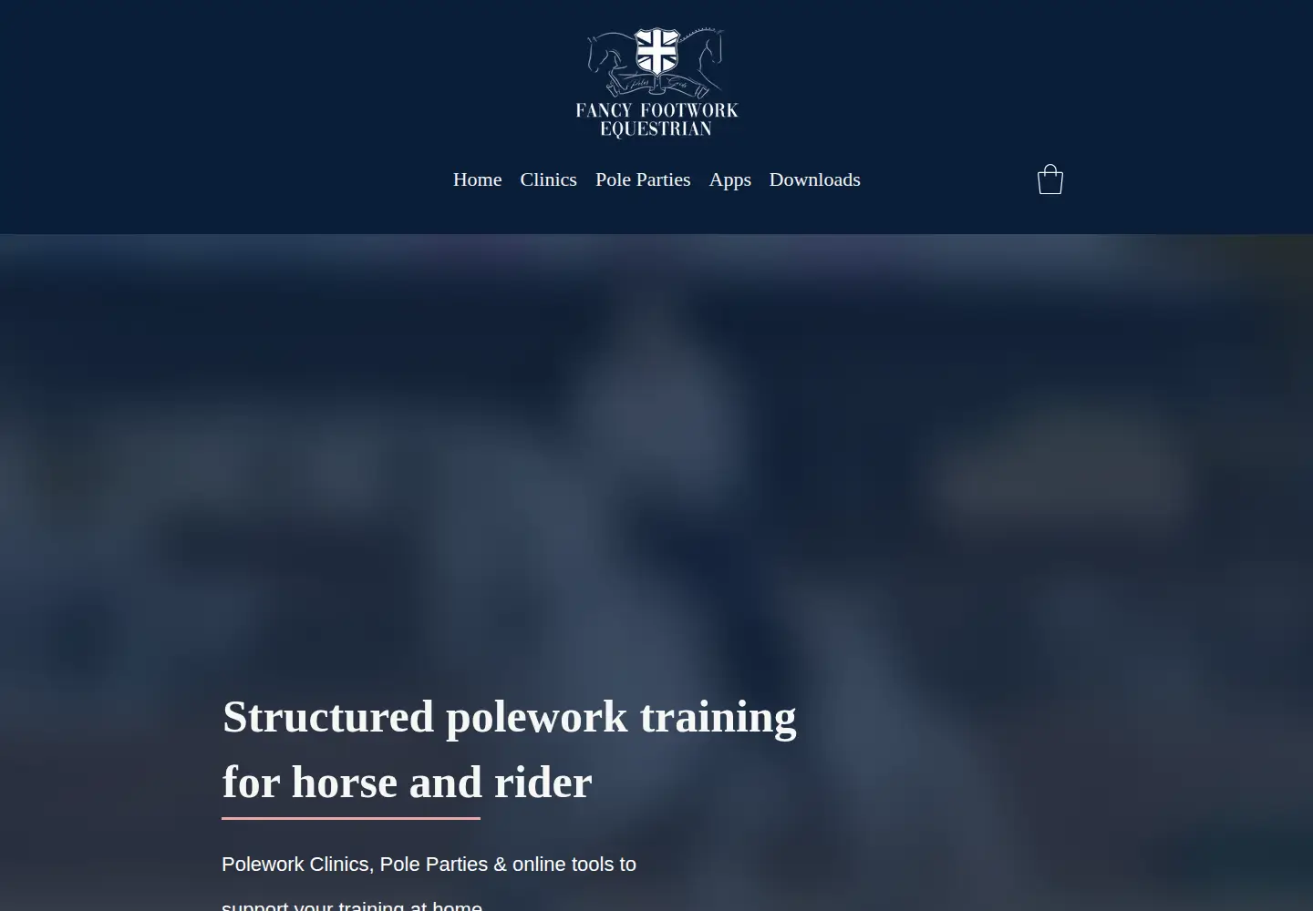 Captured homepage of fancyfootworkequestrian.co.uk in the current scan