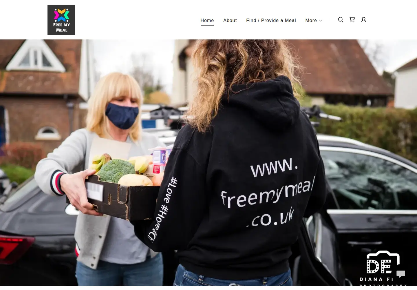 Captured homepage of freemymeal.co.uk in the current scan