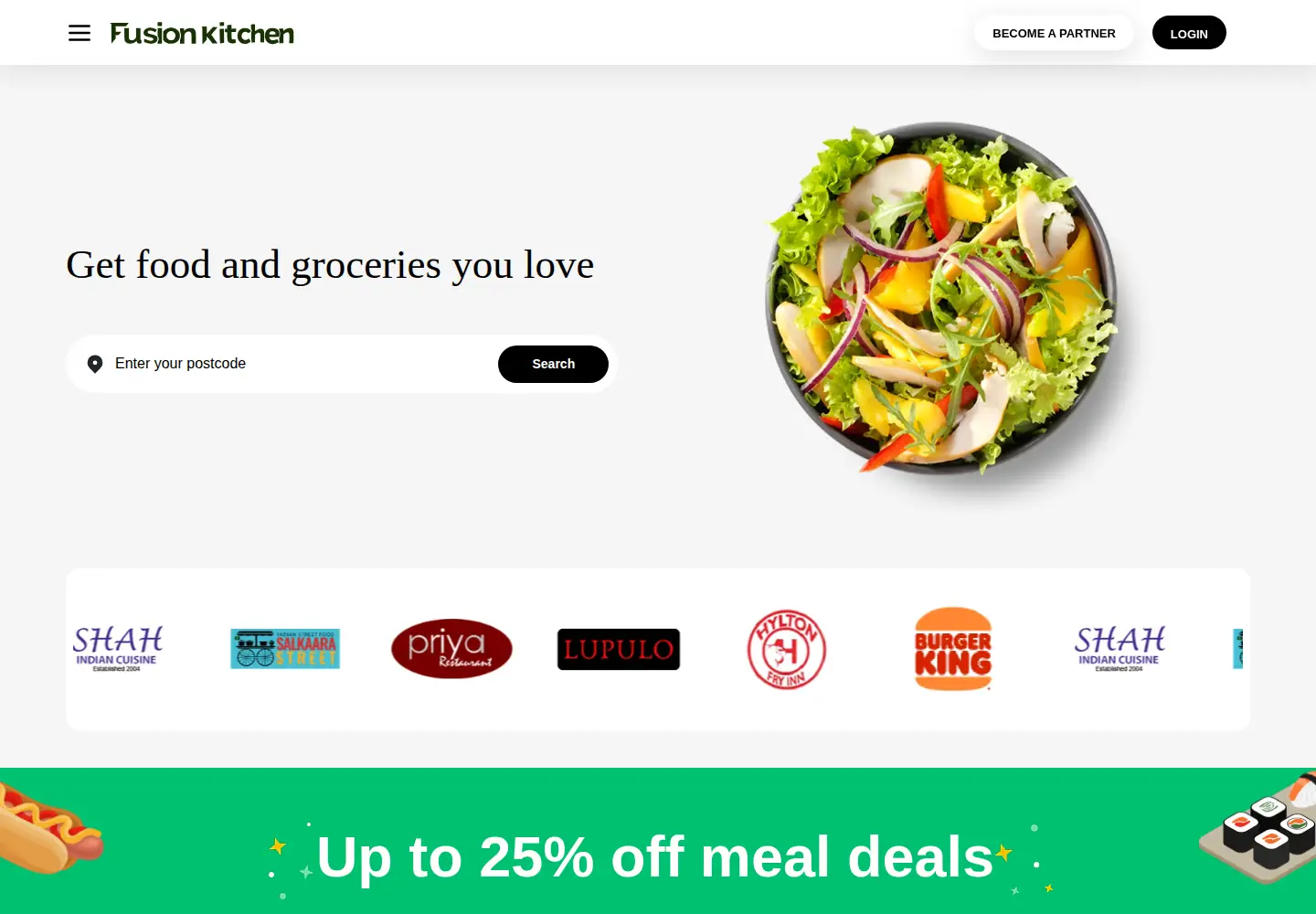 Captured homepage of fusionkitchen.co.uk in the current scan