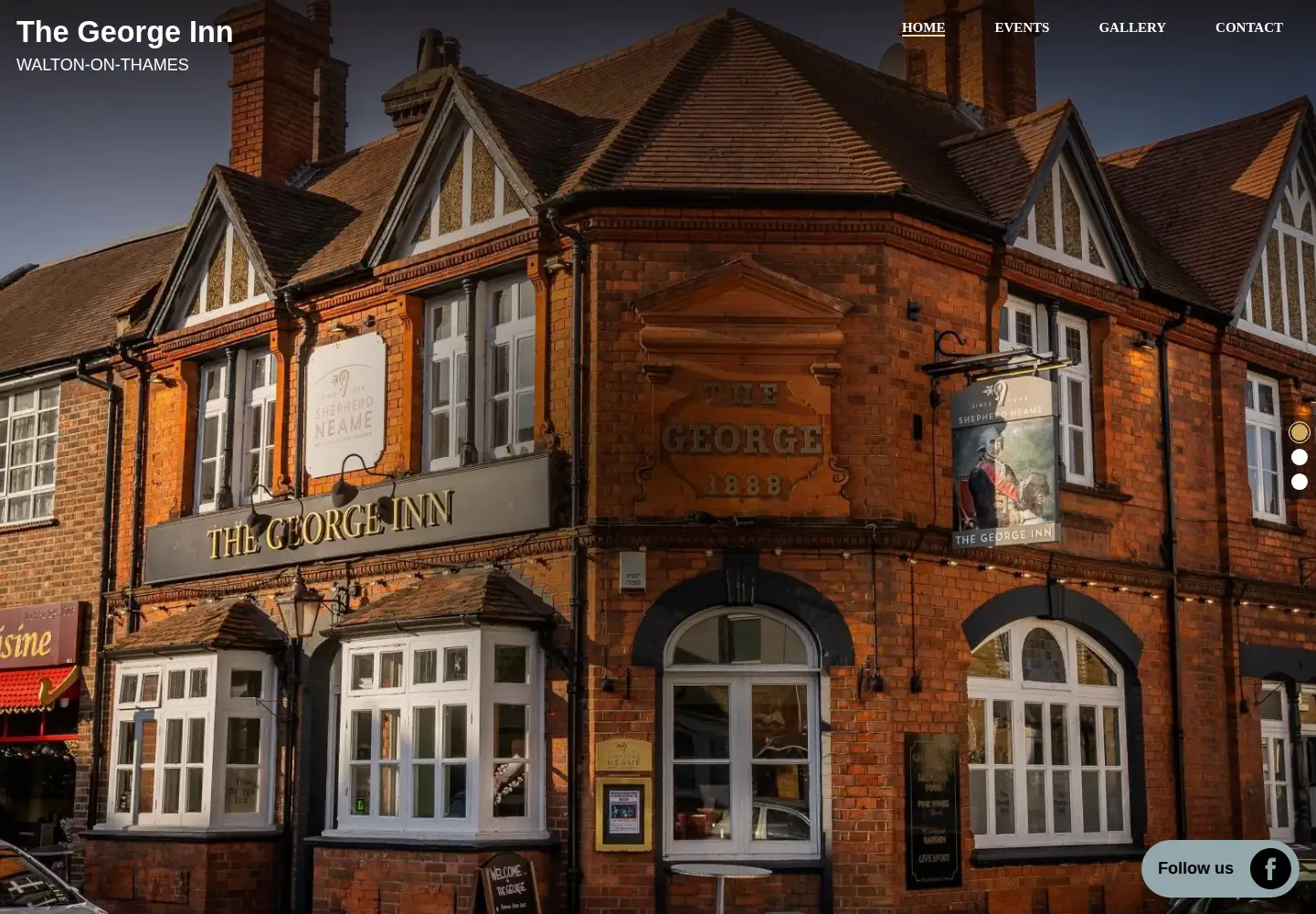 Screenshot of georgeinnwalton.co.uk
