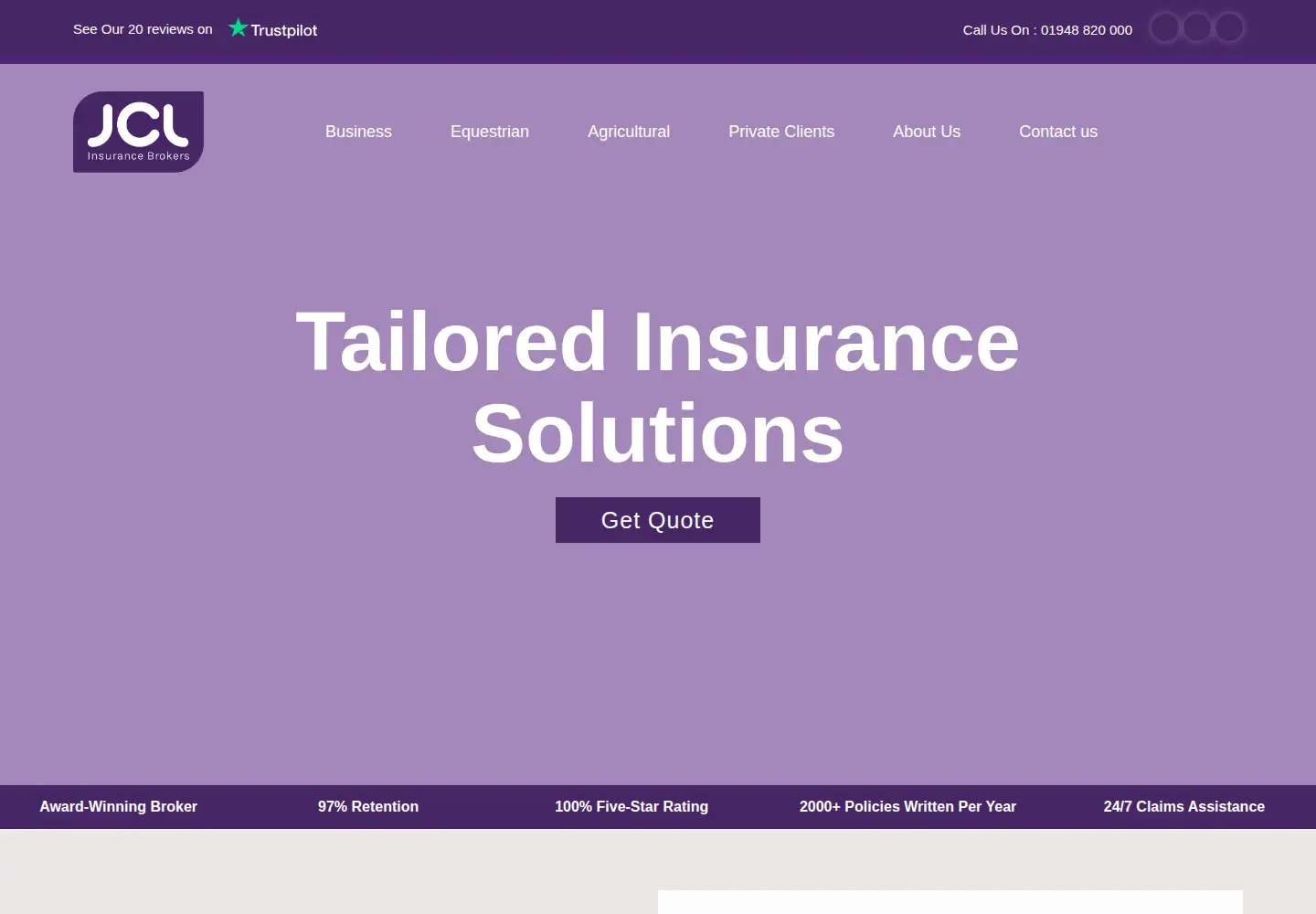 Screenshot of janechewins.co.uk