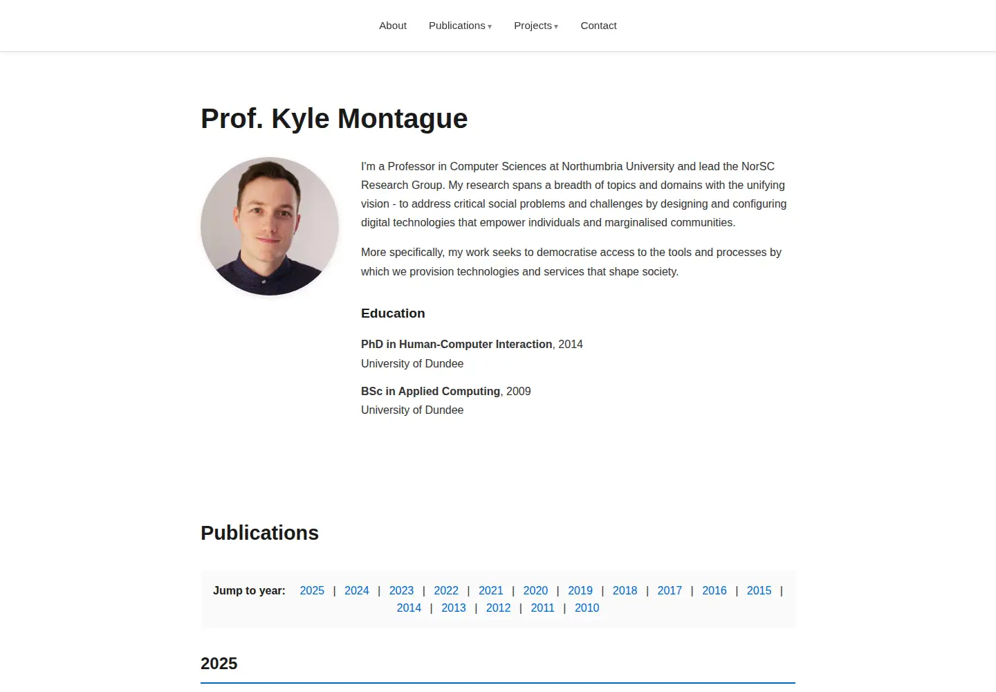 Screenshot of kylemontague.co.uk