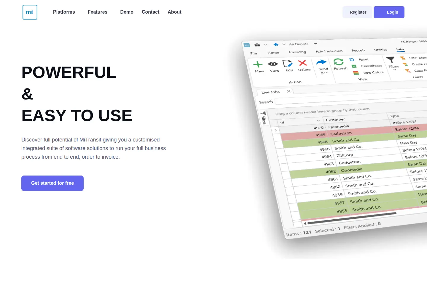 Screenshot of mitransit.co.uk