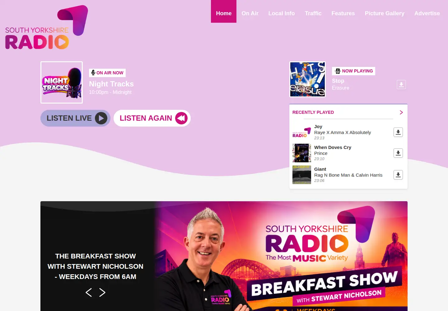 Screenshot of southyorkshireradioofficial.co.uk