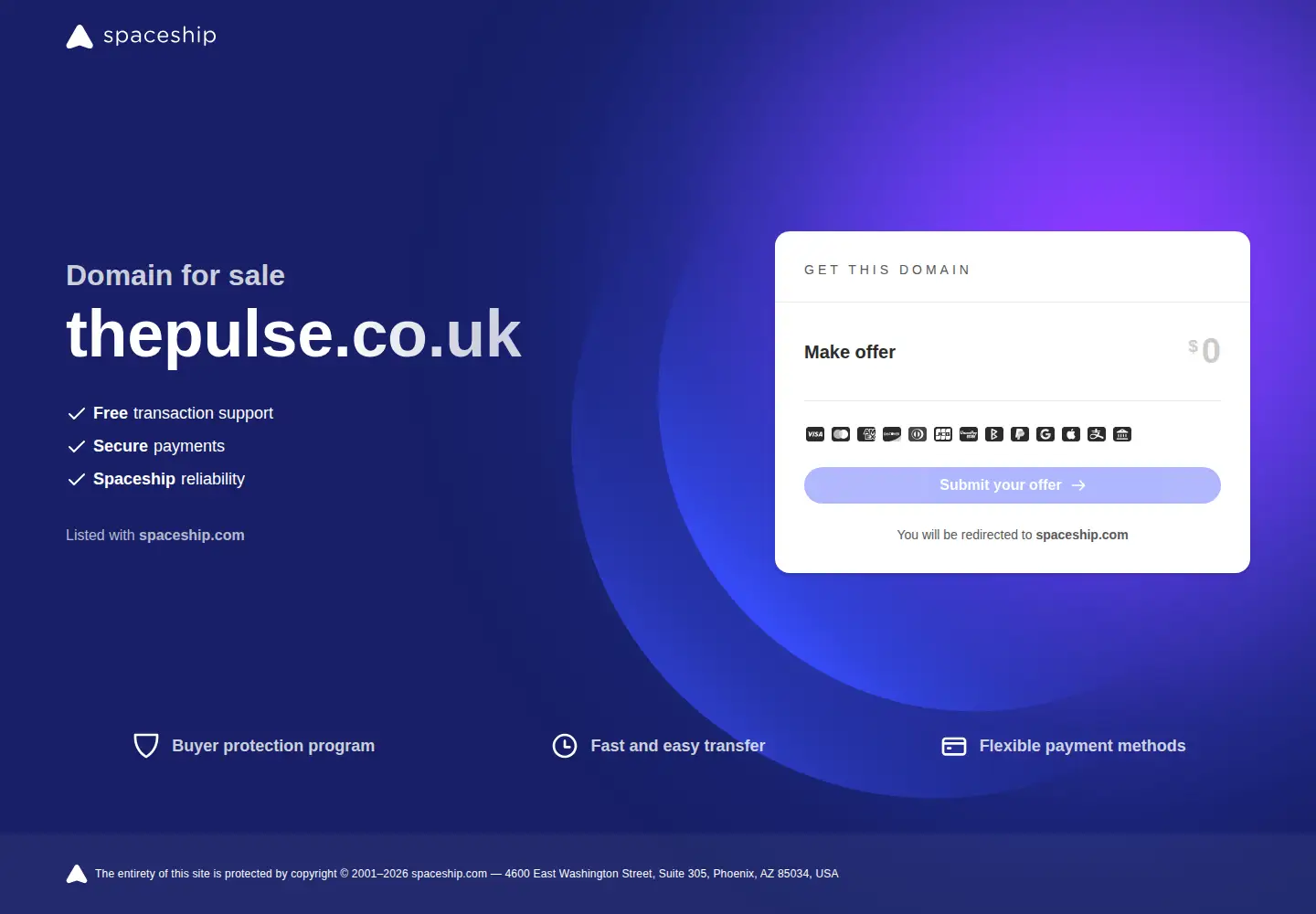 Screenshot of thepulse.co.uk