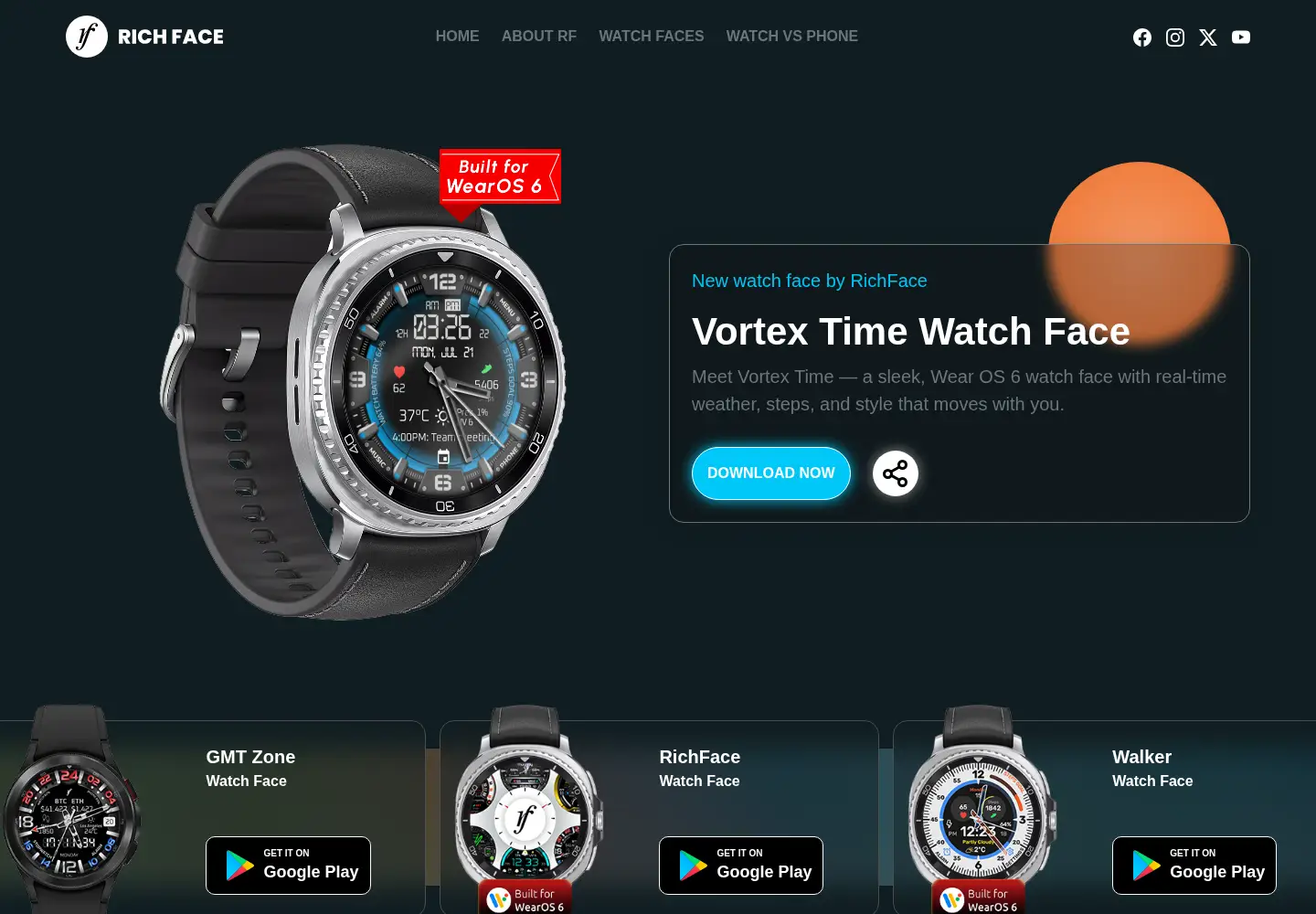 Screenshot of richface.watch