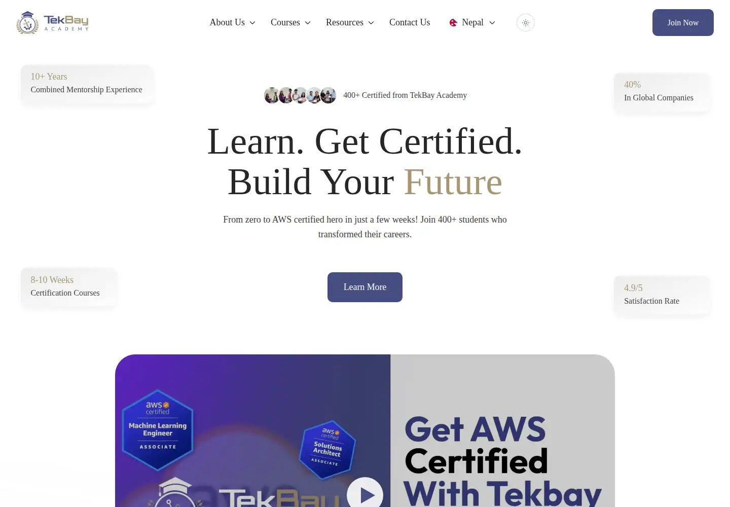Screenshot of tekbay.academy