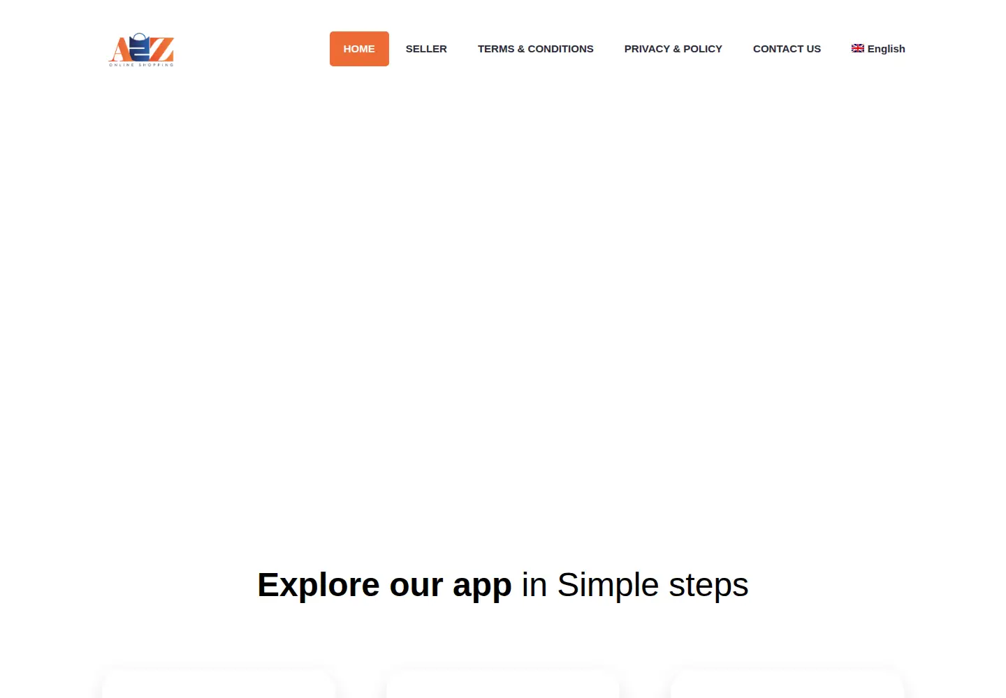 Captured homepage of a2zshop.ae in the current scan