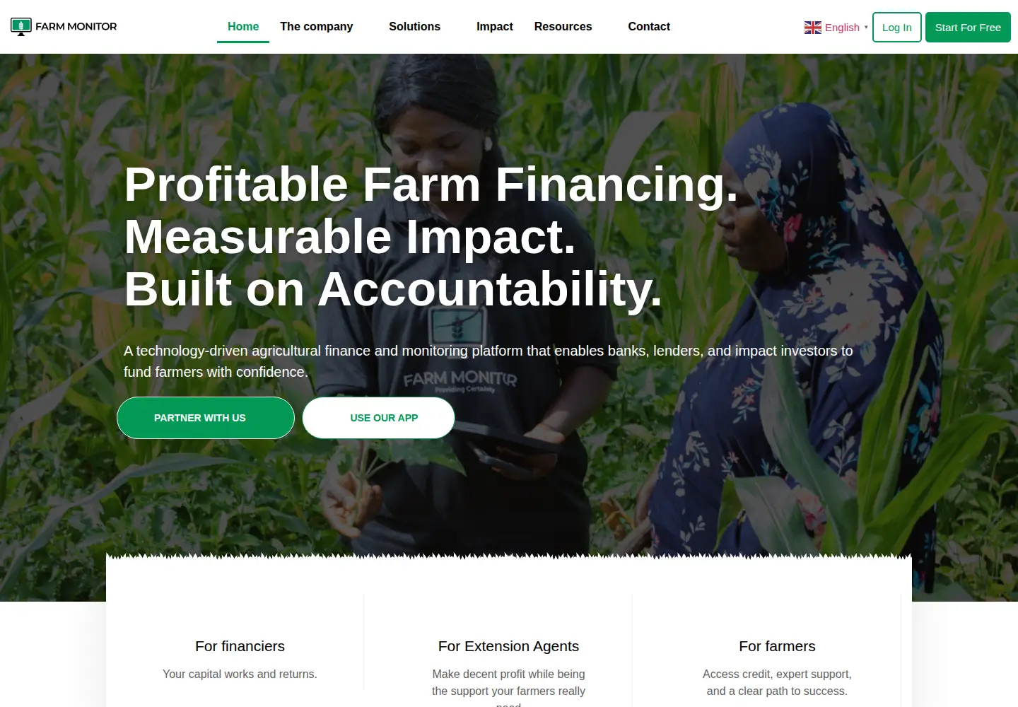 Screenshot of farmmonitor.africa