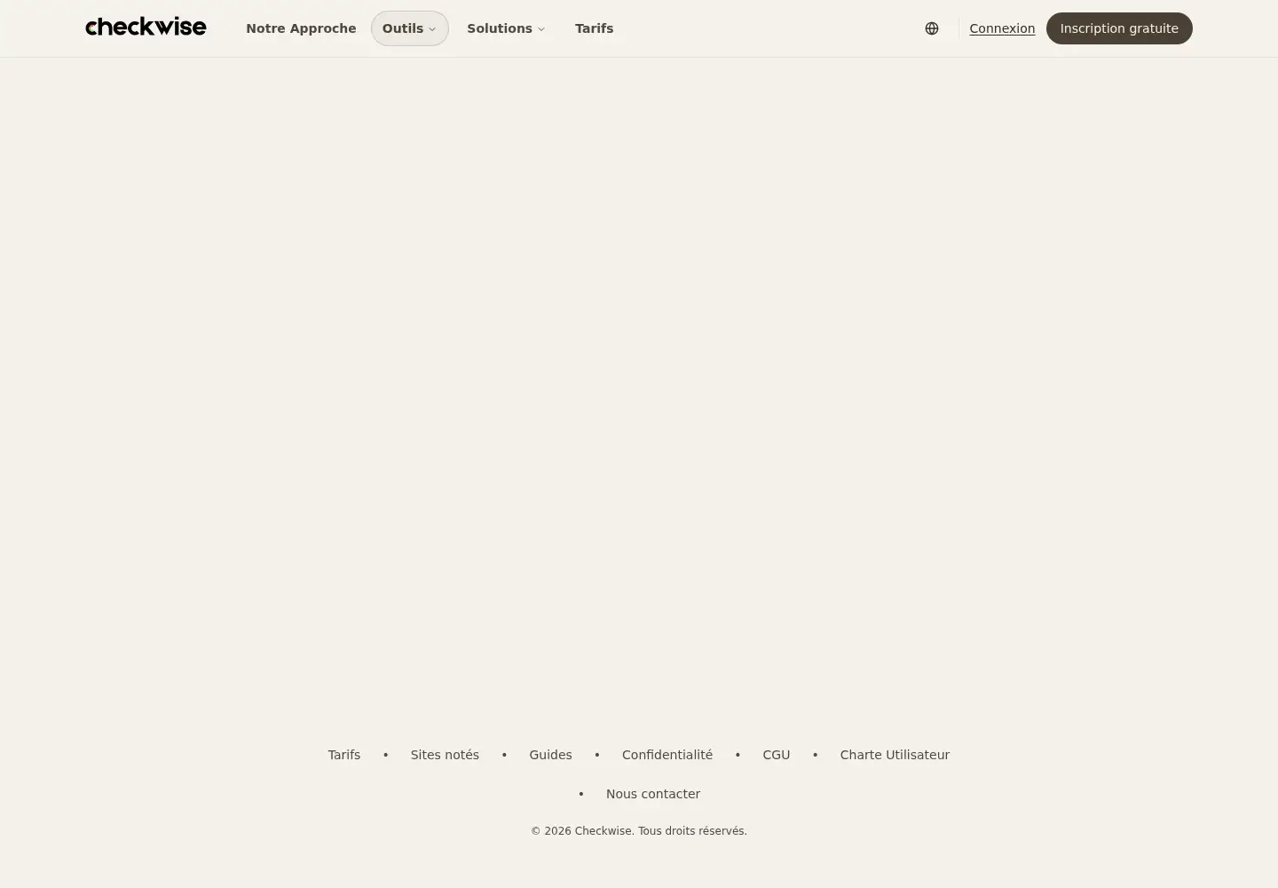 Screenshot of checkwise.ai