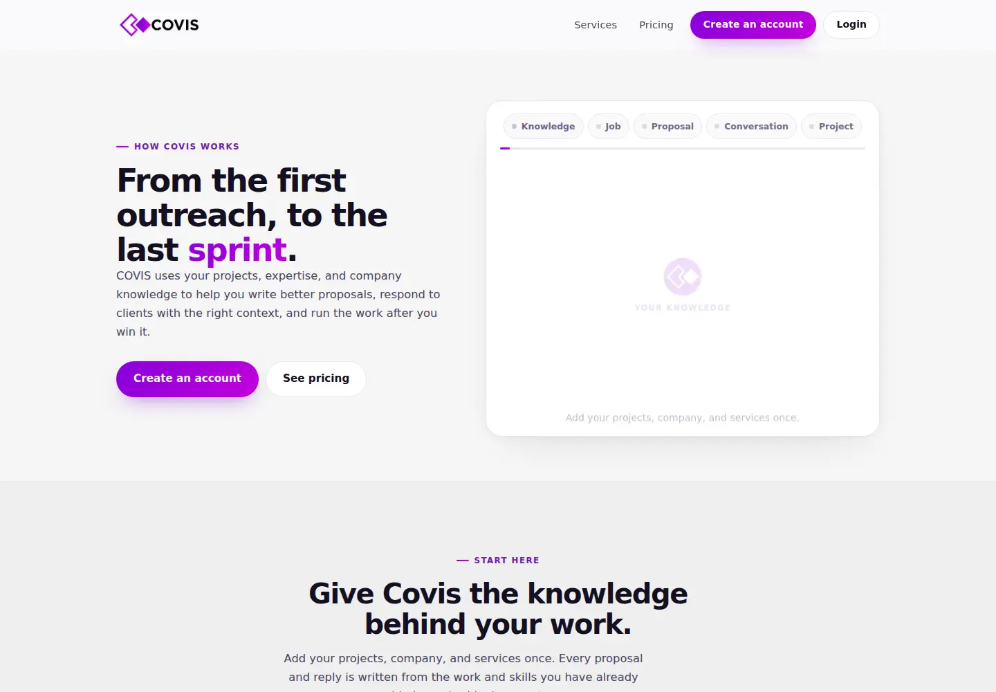 Screenshot of covis.ai