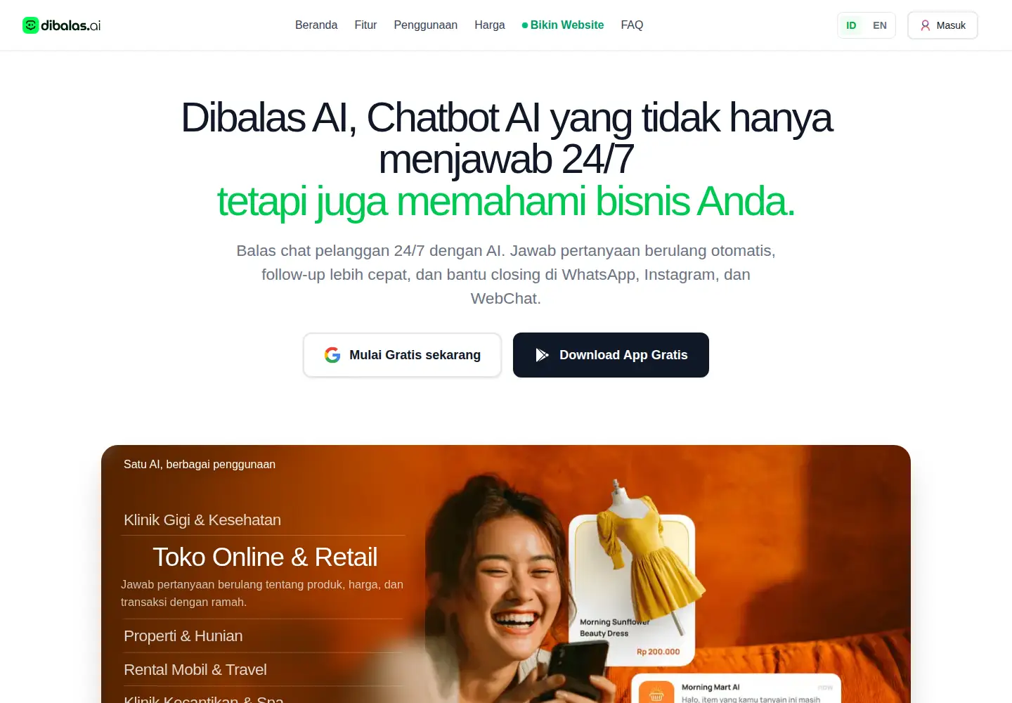 Screenshot of dibalas.ai