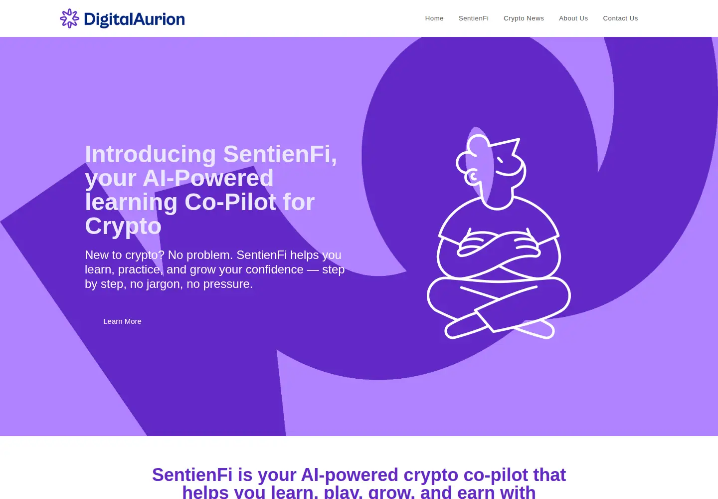 Captured homepage of digitalaurion.ai in the current scan