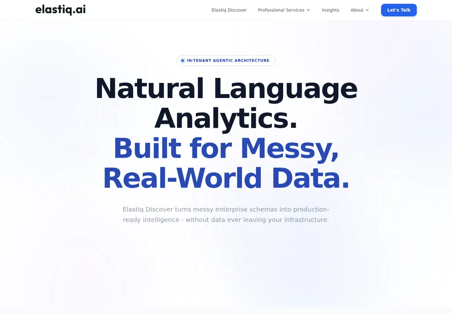 Screenshot of elastiq.ai