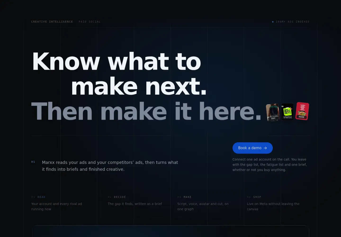 Screenshot of marxx.ai