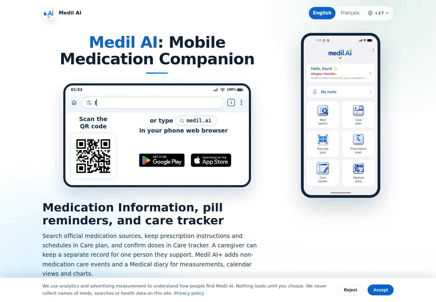 Screenshot of medil.ai