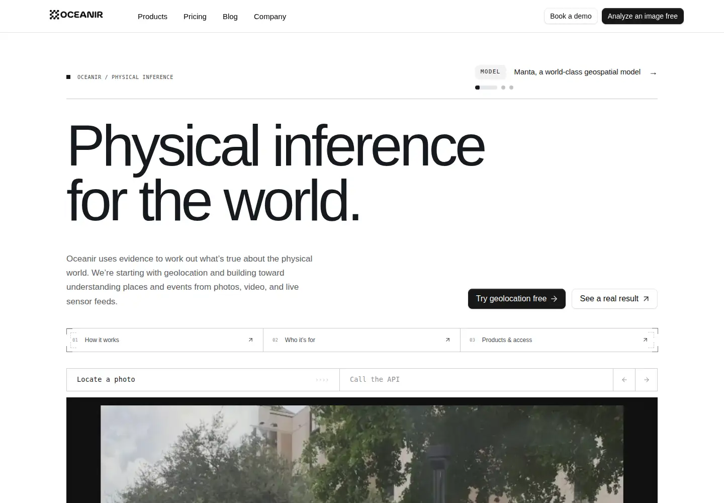 Screenshot of oceanir.ai