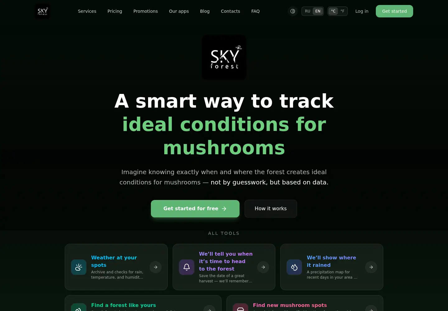 Screenshot of skyforest.ai