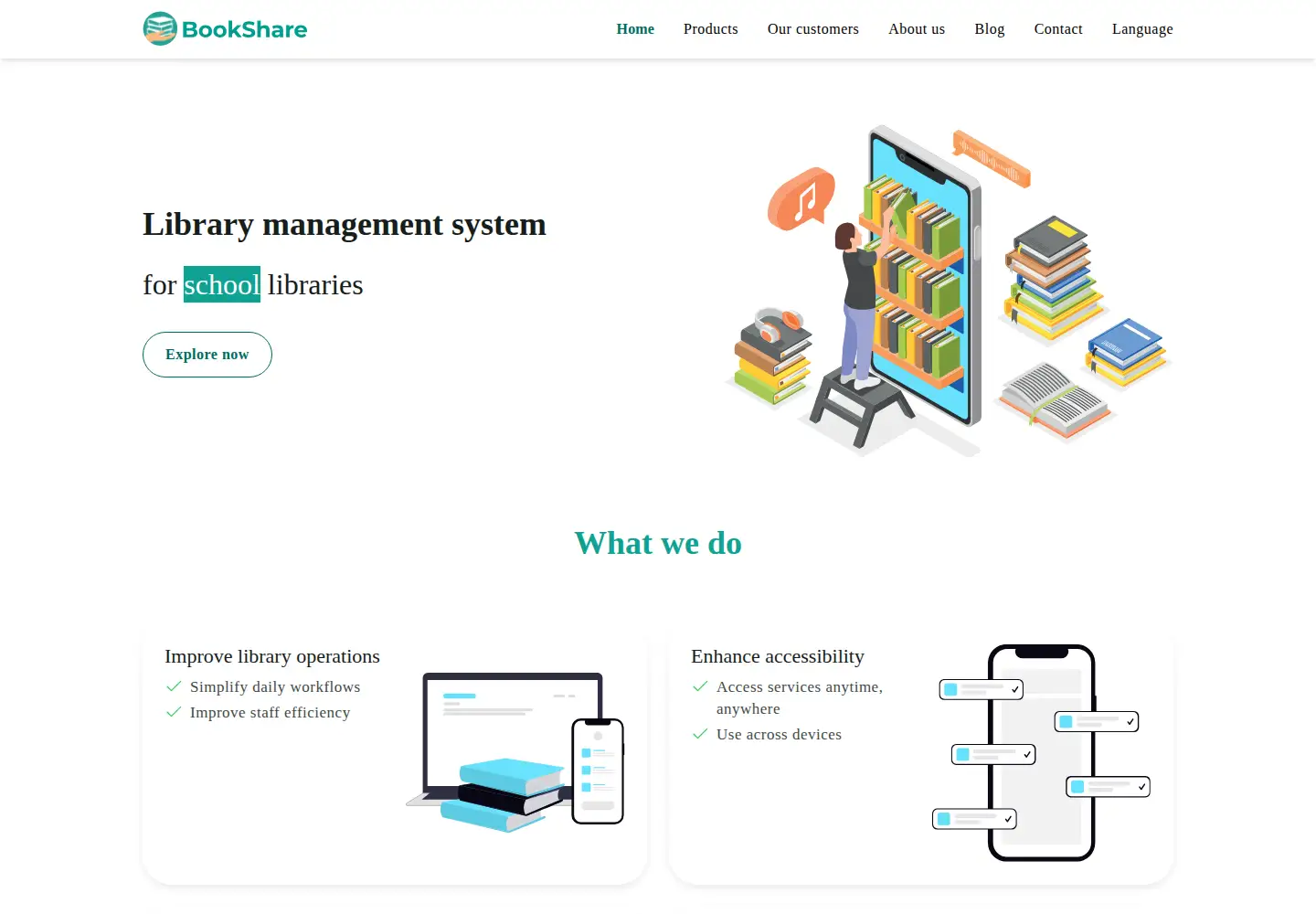 Screenshot of bookshare.app