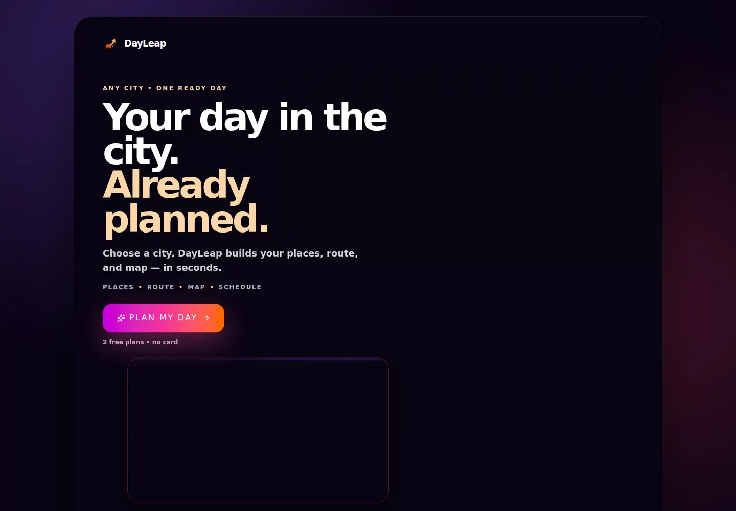 Screenshot of dayleap.app