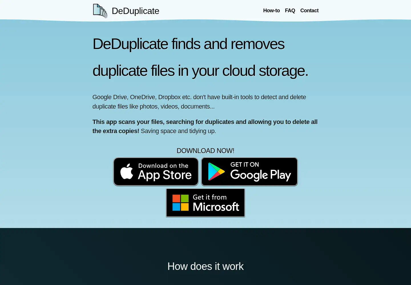 Screenshot of deduplicate.app