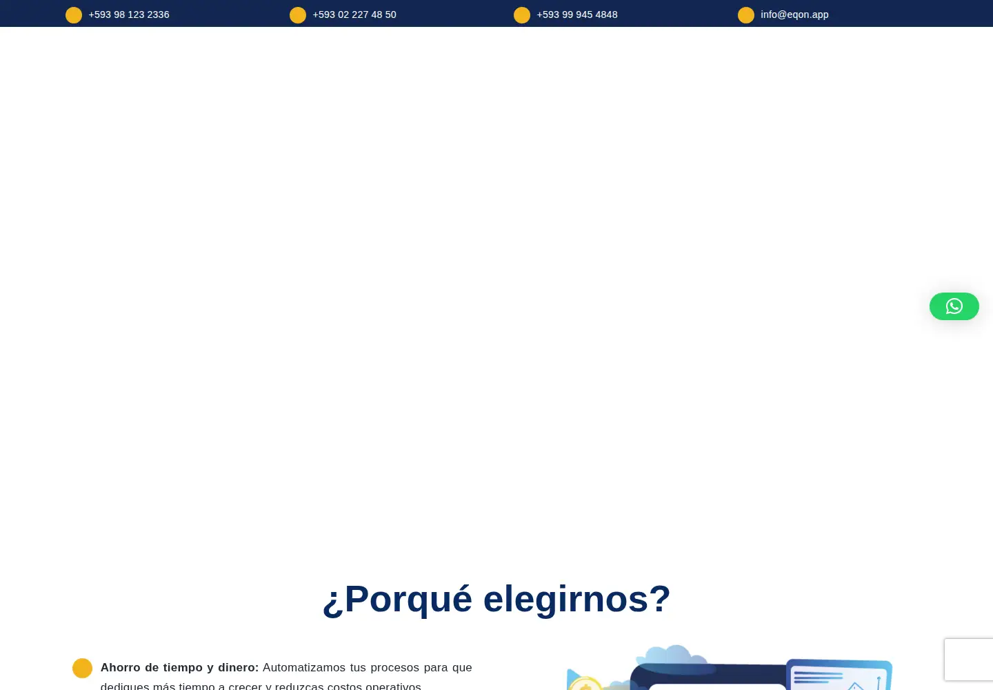 Captured homepage of eqon.app in the current scan