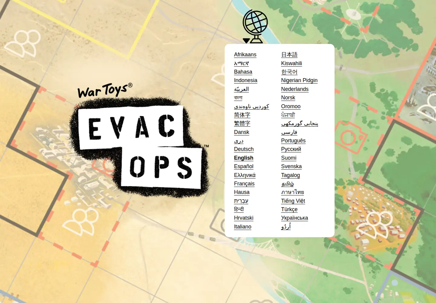 Screenshot of evacops.app