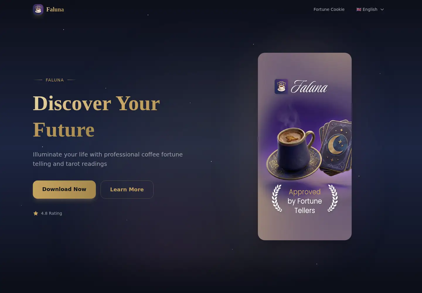 Screenshot of faluna.app