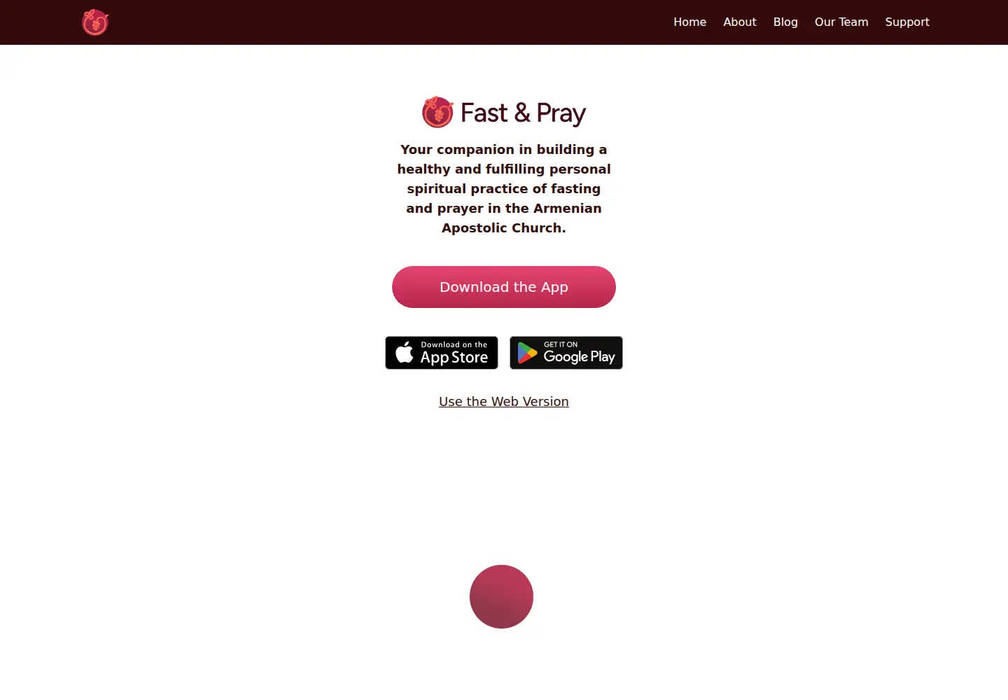 Screenshot of fastandpray.app