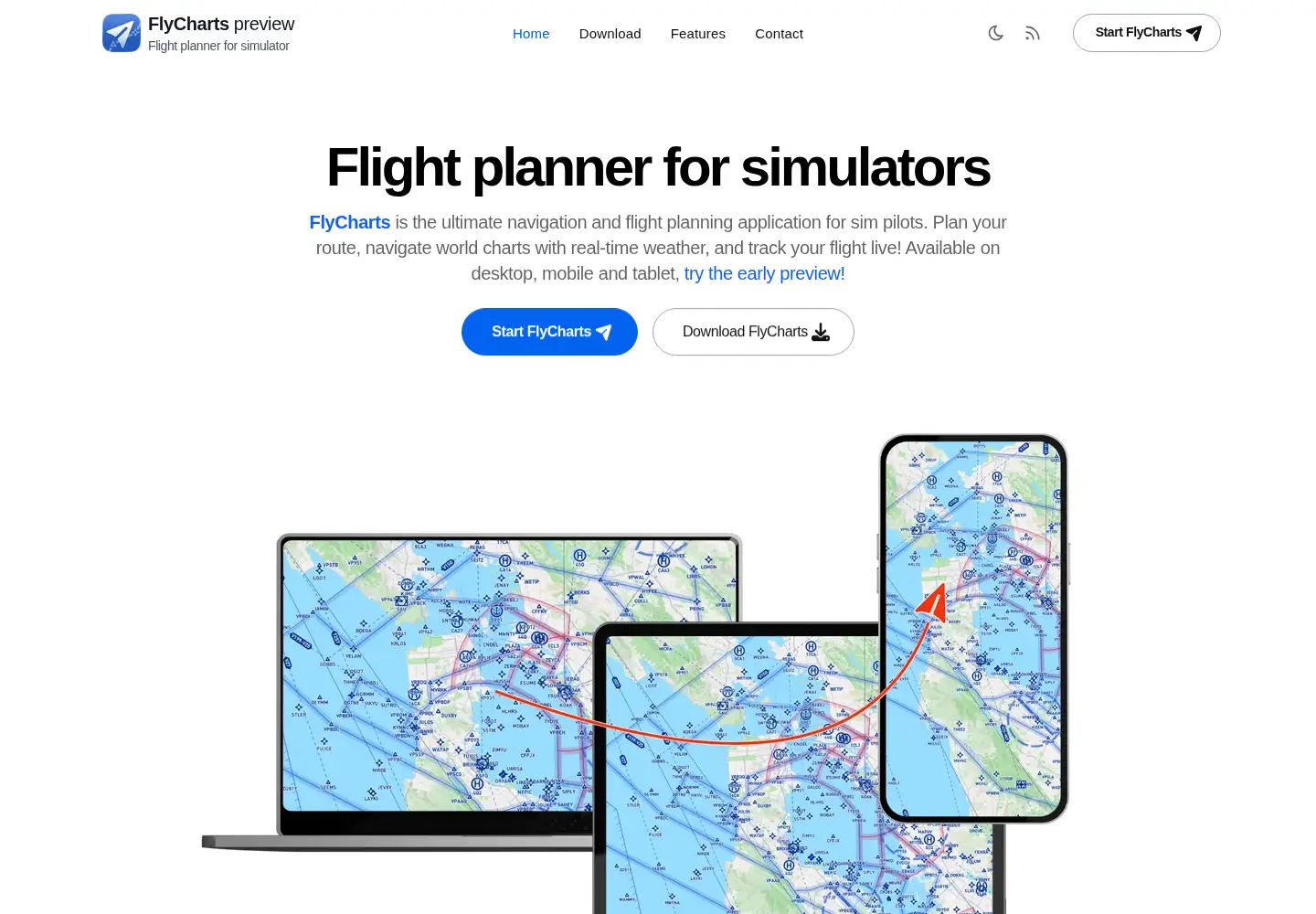 Screenshot of flycharts.app