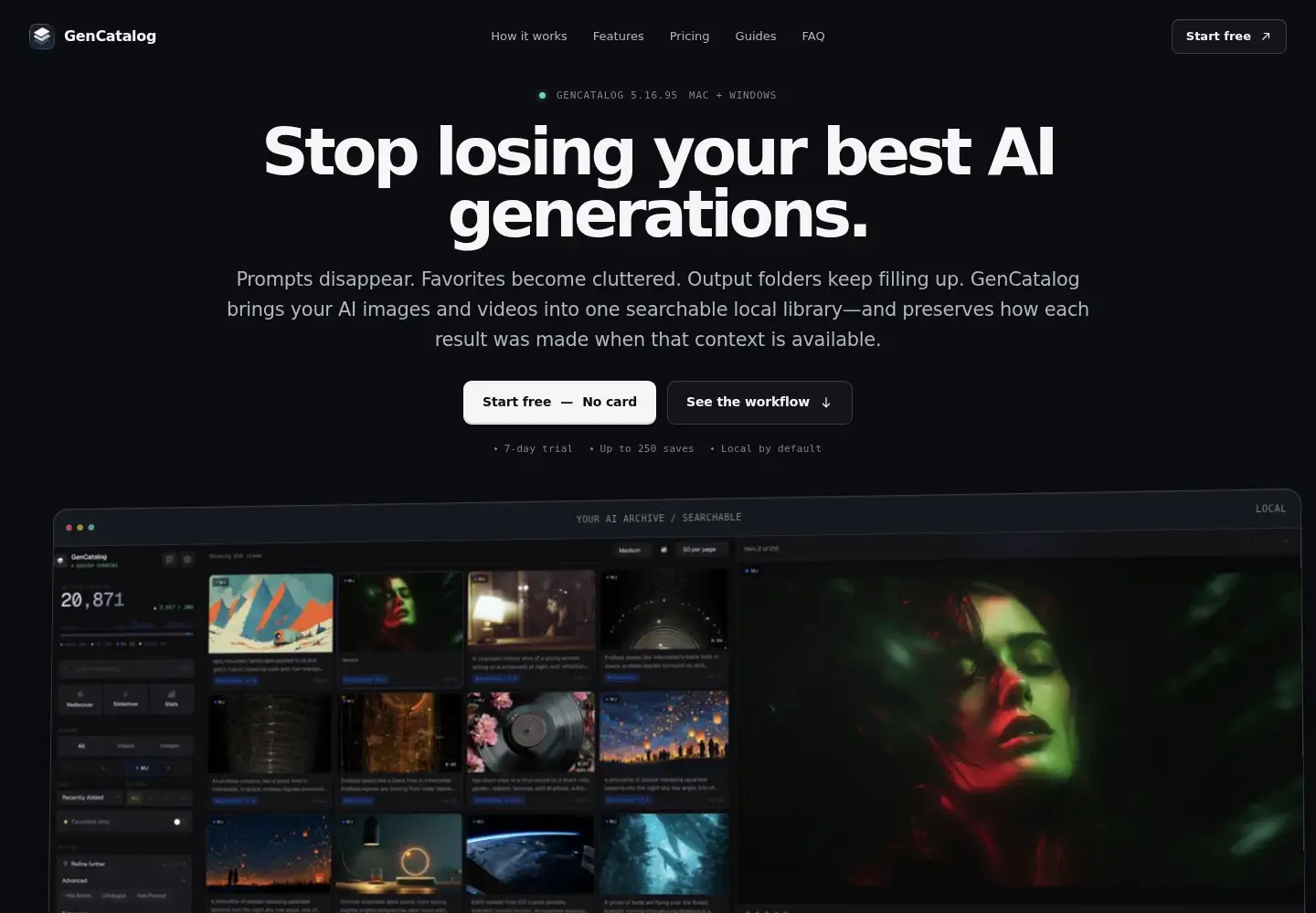Screenshot of gencatalog.app