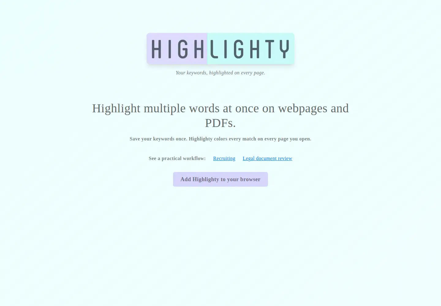 Screenshot of highlighty.app