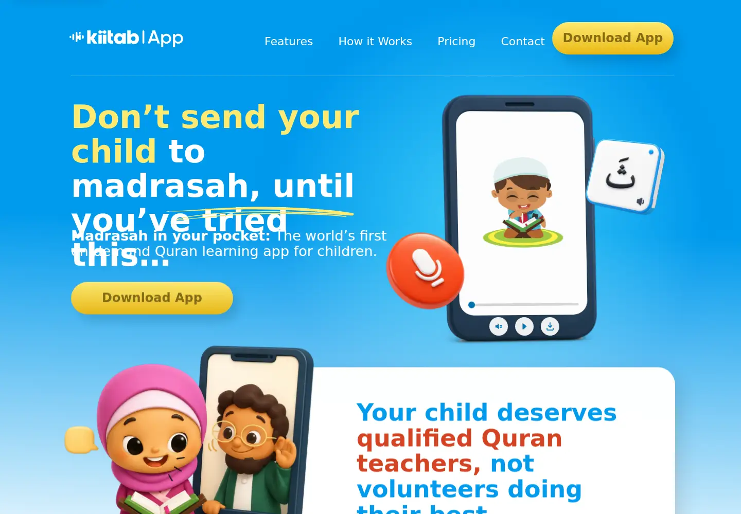 Captured homepage of kiitab.app in the current scan