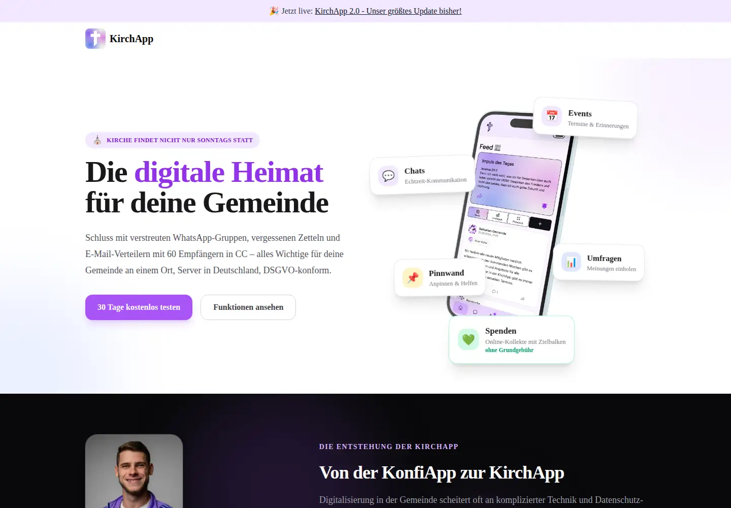 Screenshot of kirch.app