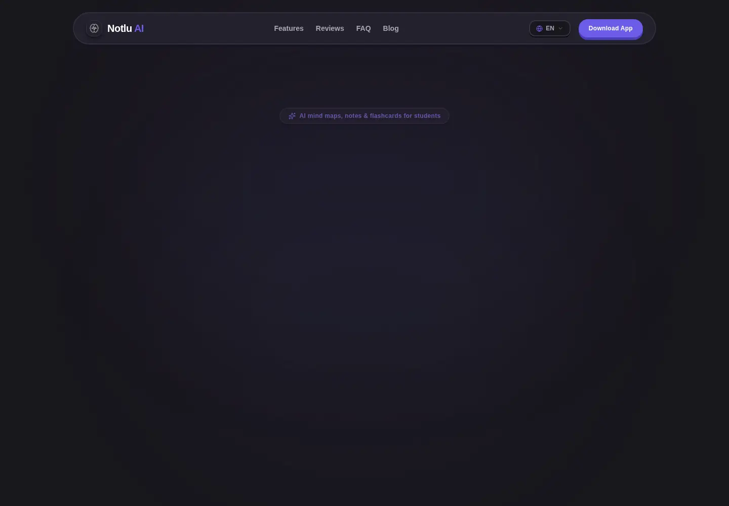 Captured homepage of notlu.app in the current scan