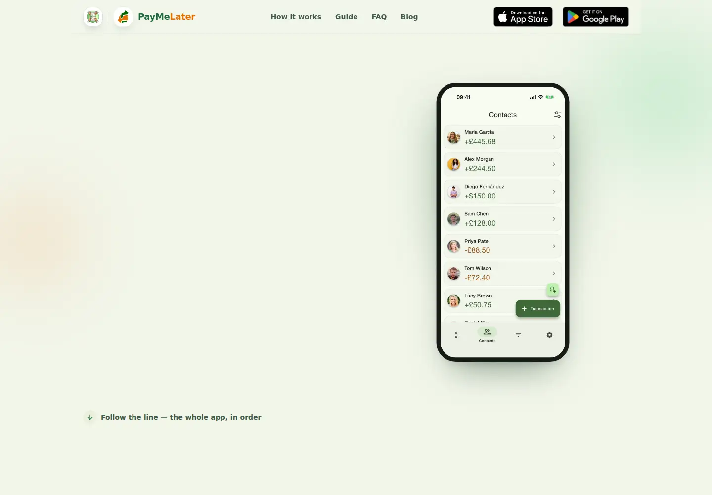 Screenshot of paymelater.app