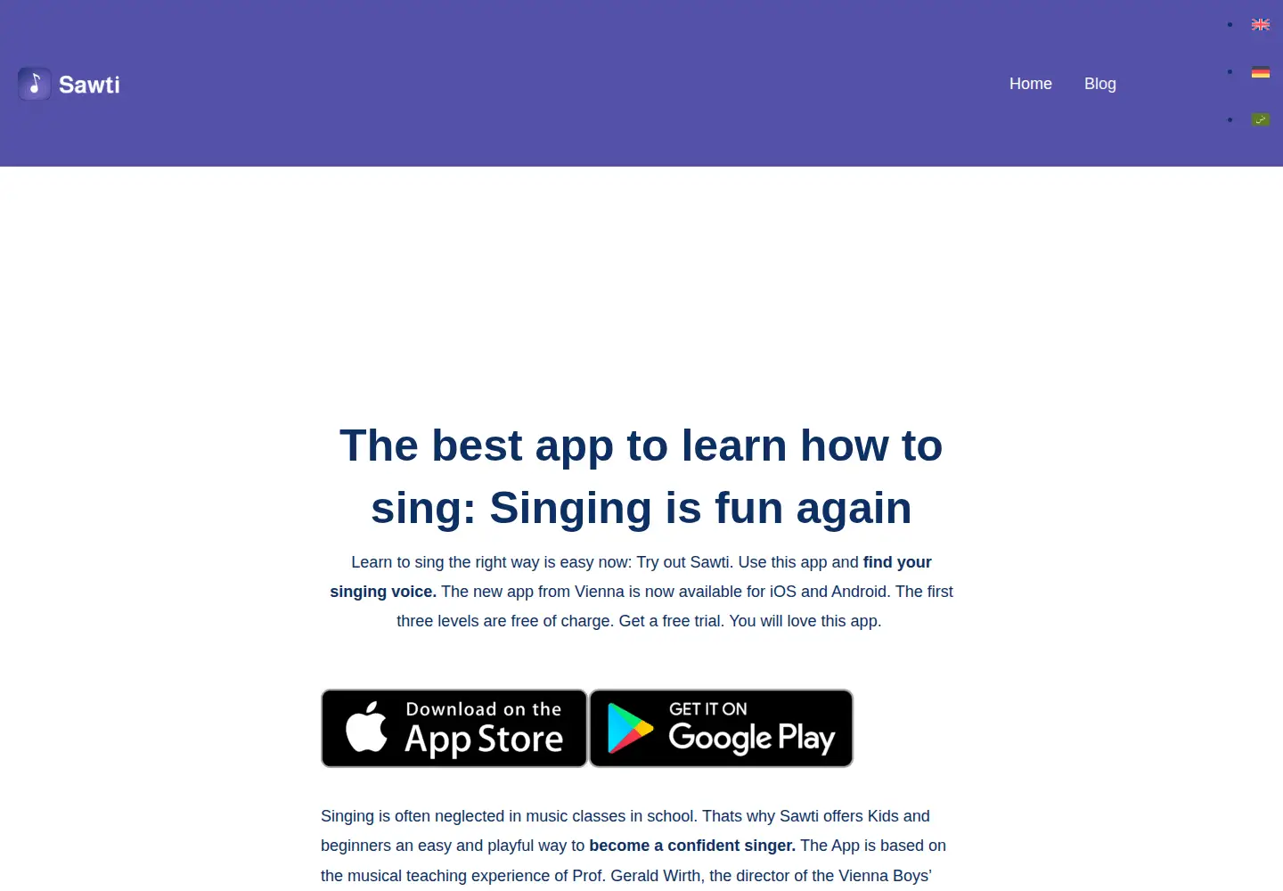 Screenshot of sawti.app