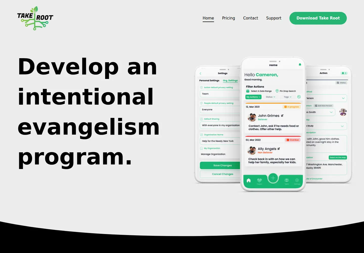Screenshot of takeroot.app