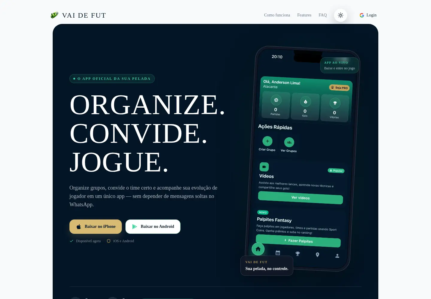 Screenshot of vaidefut.app