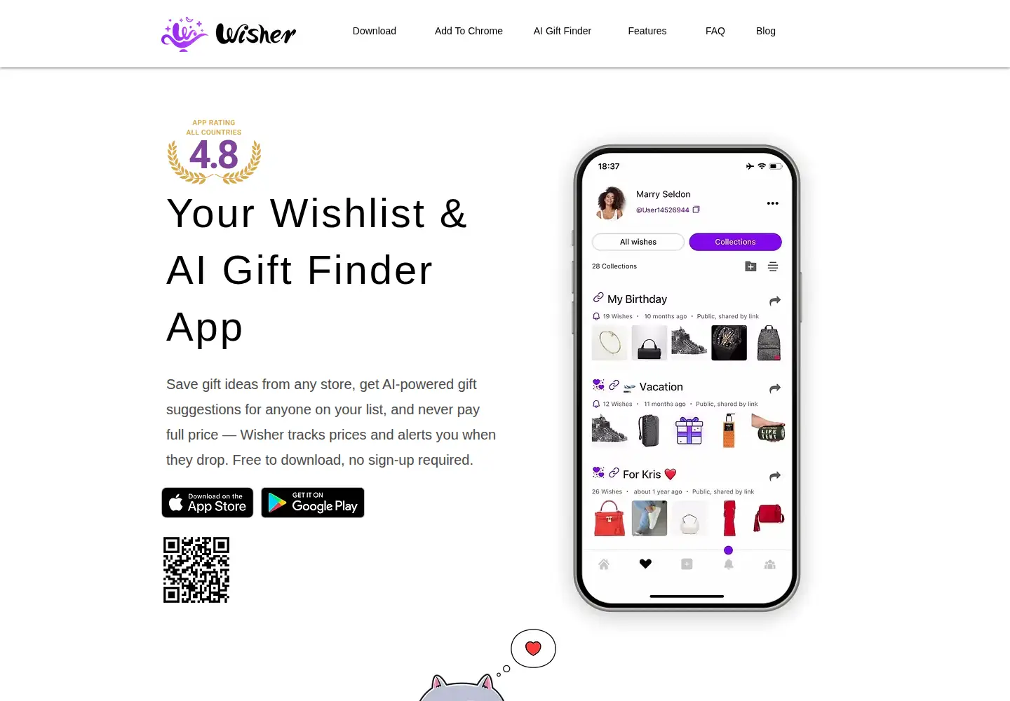Screenshot of wishr.app